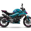 CFMoto-125-NK-2025+-RECA-Turqoise-3D Kit déco CF Moto 125 NK design Reca : style moderne et agressif, personnalisation complète, choix des couleurs, vinyles et finitions pour un look unique.