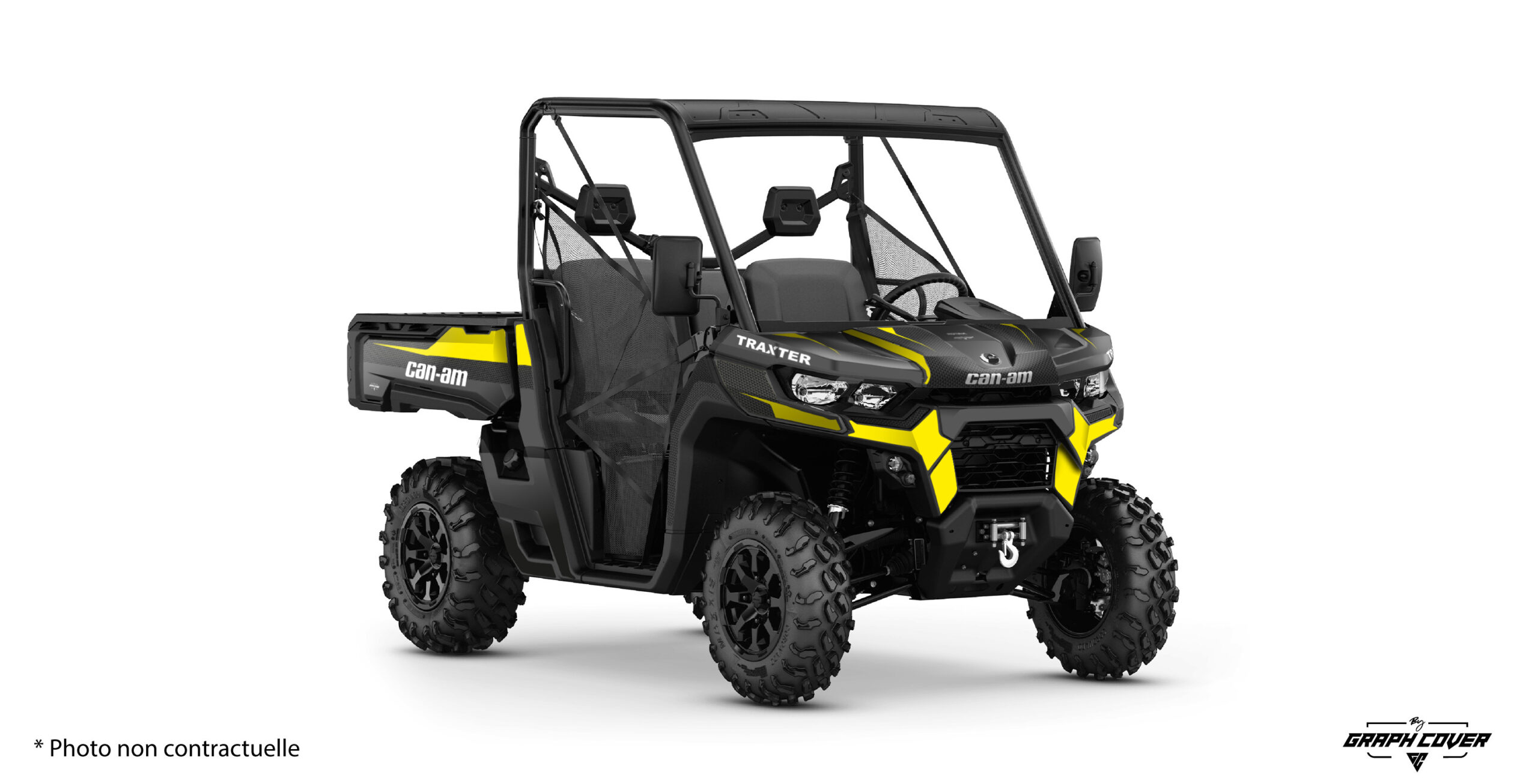 Kit déco Traxter Can-Am Pulse : design moderne, versions light ou full, options de personnalisation et finitions au choix pour votre SSV.