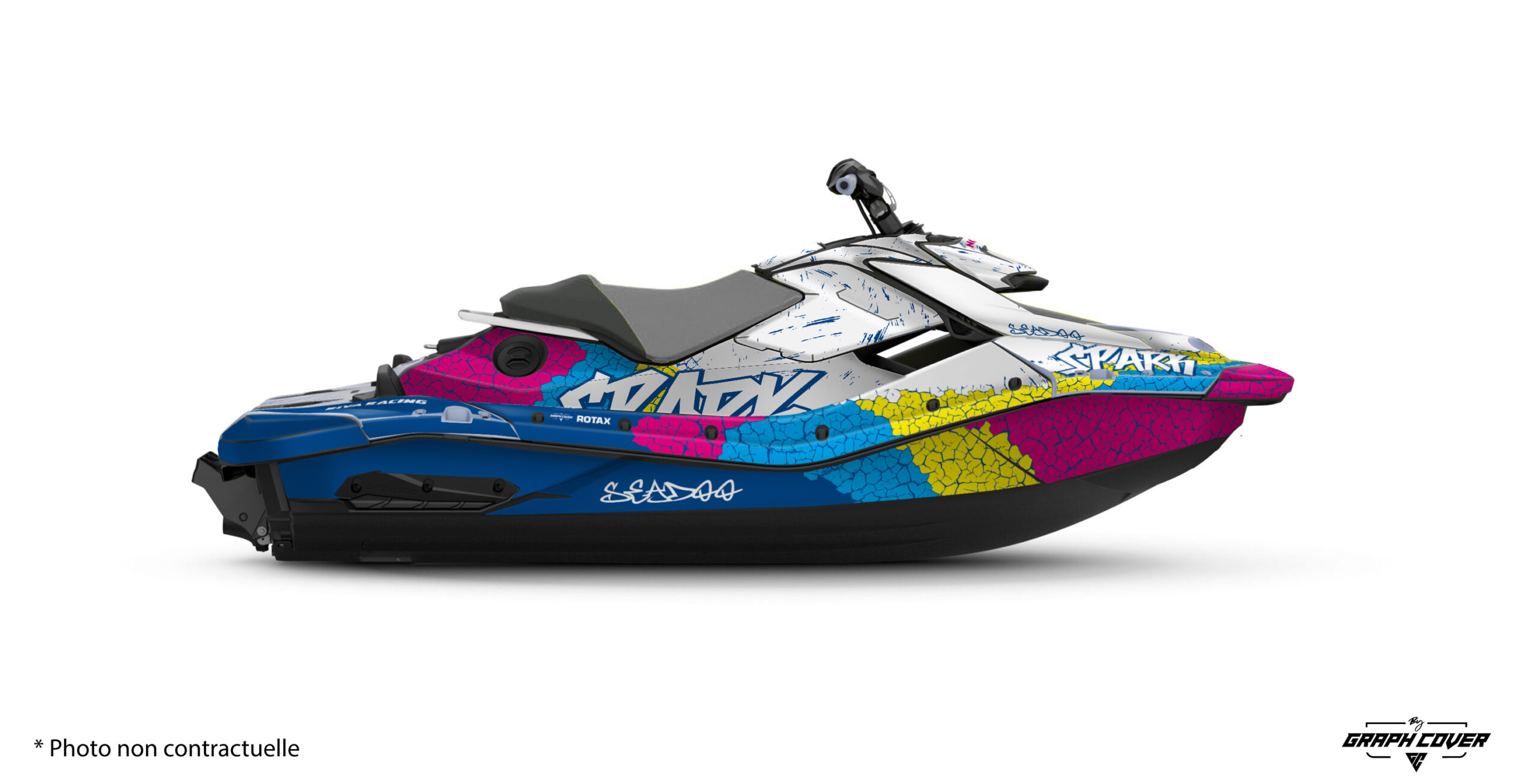 kit-déco-Sea-Doo-Spark---+24-Ok-Crackle-Bleu-Rose-3D Kit stickers Seadoo Spark Crackle : motif craquelé dynamique, rendu visuel percutant et options de personnalisation pour Sea-Doo Spark toutes années.
