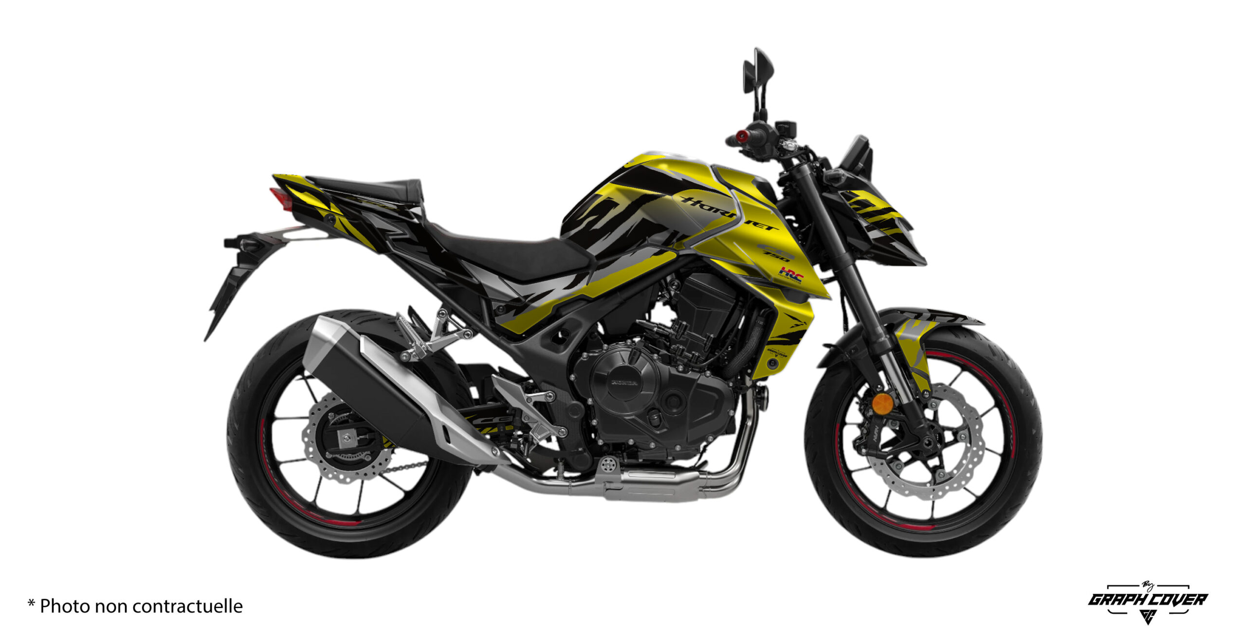 Kit déco Honda 750 Hornet design Blade. Personnalisez votre moto avec un kit complet, vinyle premium et finitions au choix pour un style sportif unique.