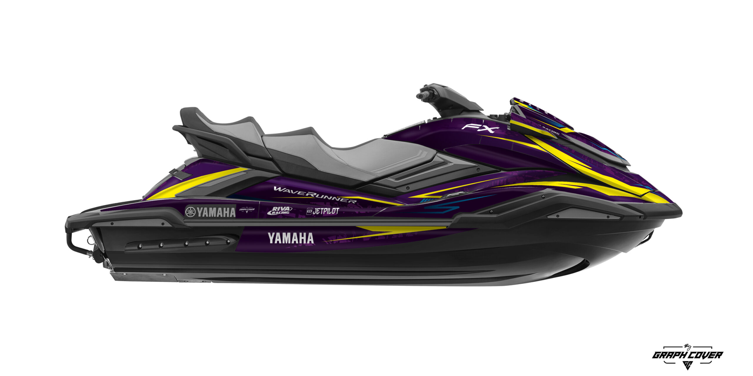 Kit déco FX Cruiser au design Prime pour jet ski Yamaha. Personnalisation sur mesure, vinyles premiums et finitions uniques. Sublimez votre style !