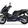 Kit déco PCX 125 Tory au style racing, personnalisable en couleurs et logos. Versions Light ou Full et fabrication sur mesure en France.